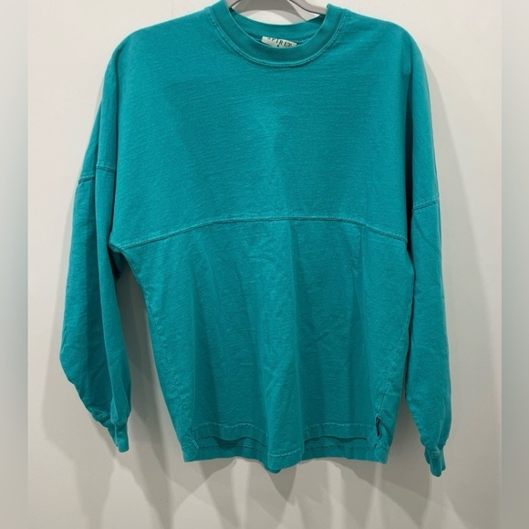 Vero Beach Sweatshirt Size Small Turquoise Vero Beach Printed in White on Back - Picture 2 of 7